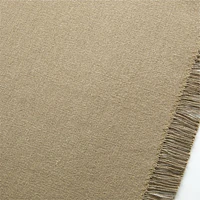 Craft Fringed Moss Green Cotton Table Runner 90"