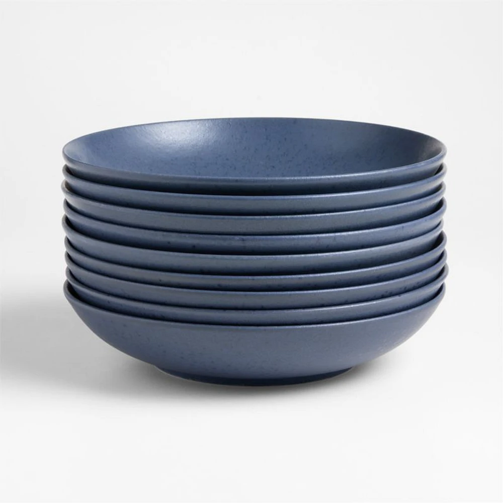 Craft Indigo Stoneware Low Bowl