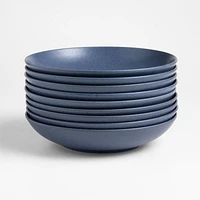 Craft Indigo Stoneware Low Bowl