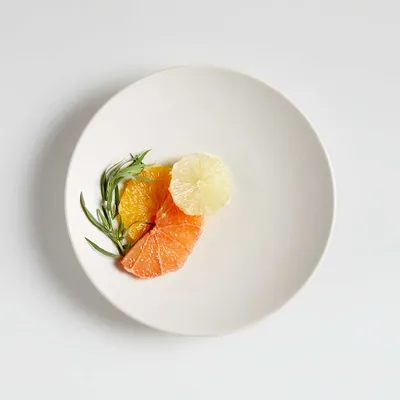 Craft Linen Cream Coupe Salad Plate