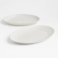 Craft Linen Cream Large Oval Serving Platter