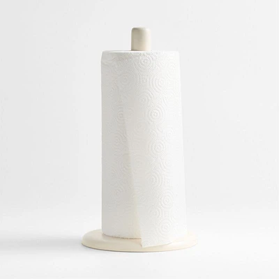 Craft Linen Stoneware Paper Towel Holder