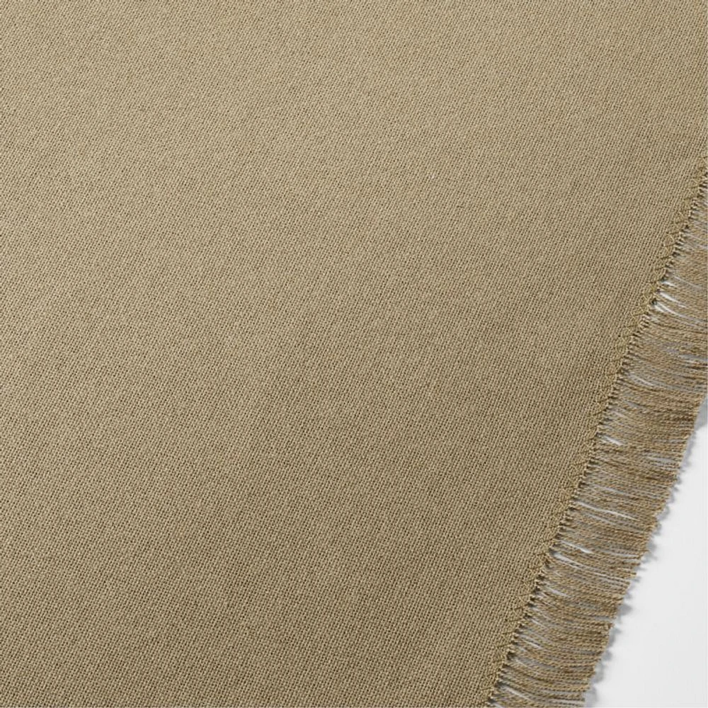 Craft 120" Sage Green Organic Cotton Fringe Table Runner