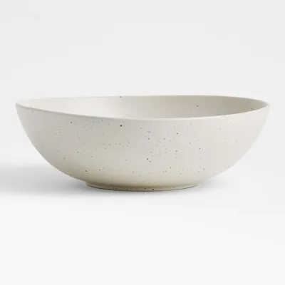 Craft Speckled White Large Serving Bowl