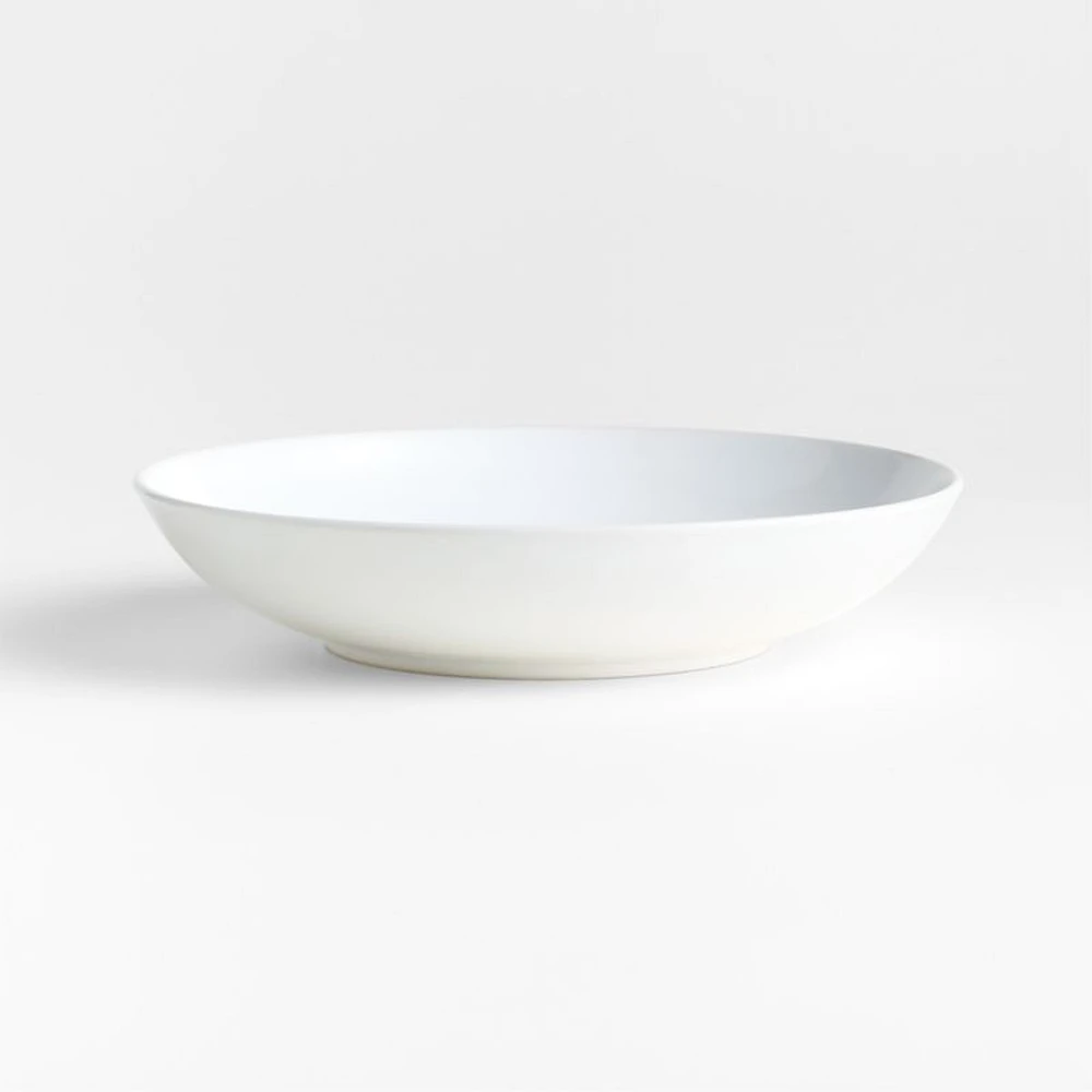 Craft White Stoneware Low Bowl