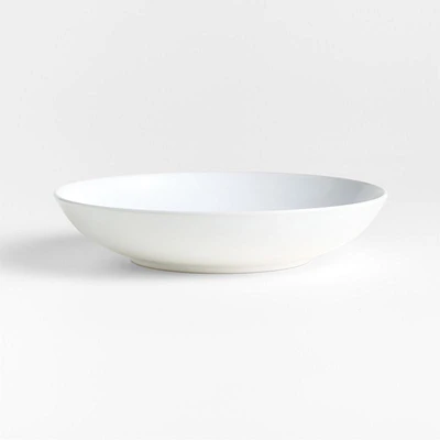 Craft White Stoneware Low Bowl