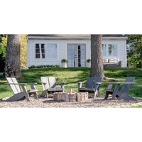 Paso Grey Outdoor Adirondack Chair by POLYWOOD®