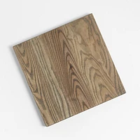 Crate & Barrel Grey Wash Face-Grain Cutting Board 16"x16"x0.75"