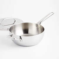 Crate & Barrel EvenCook Core ®  3.5 Qt. Stainless Steel Everyday Pan with Lid