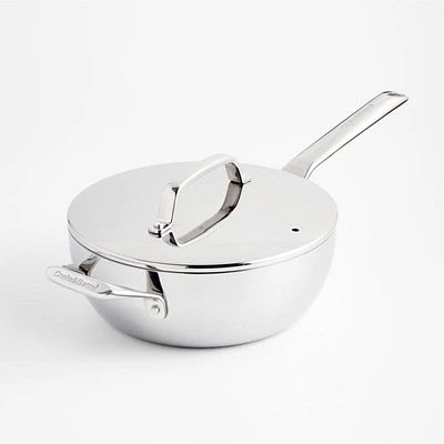 Crate & Barrel EvenCook Core ®  3.5 Qt. Stainless Steel Everyday Pan with Lid