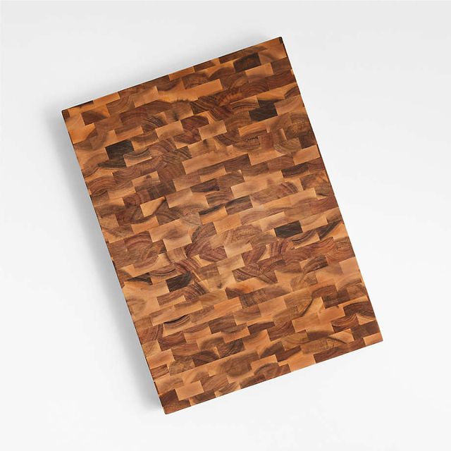 Crate & Barrel Walnut Reversible Cutting Board