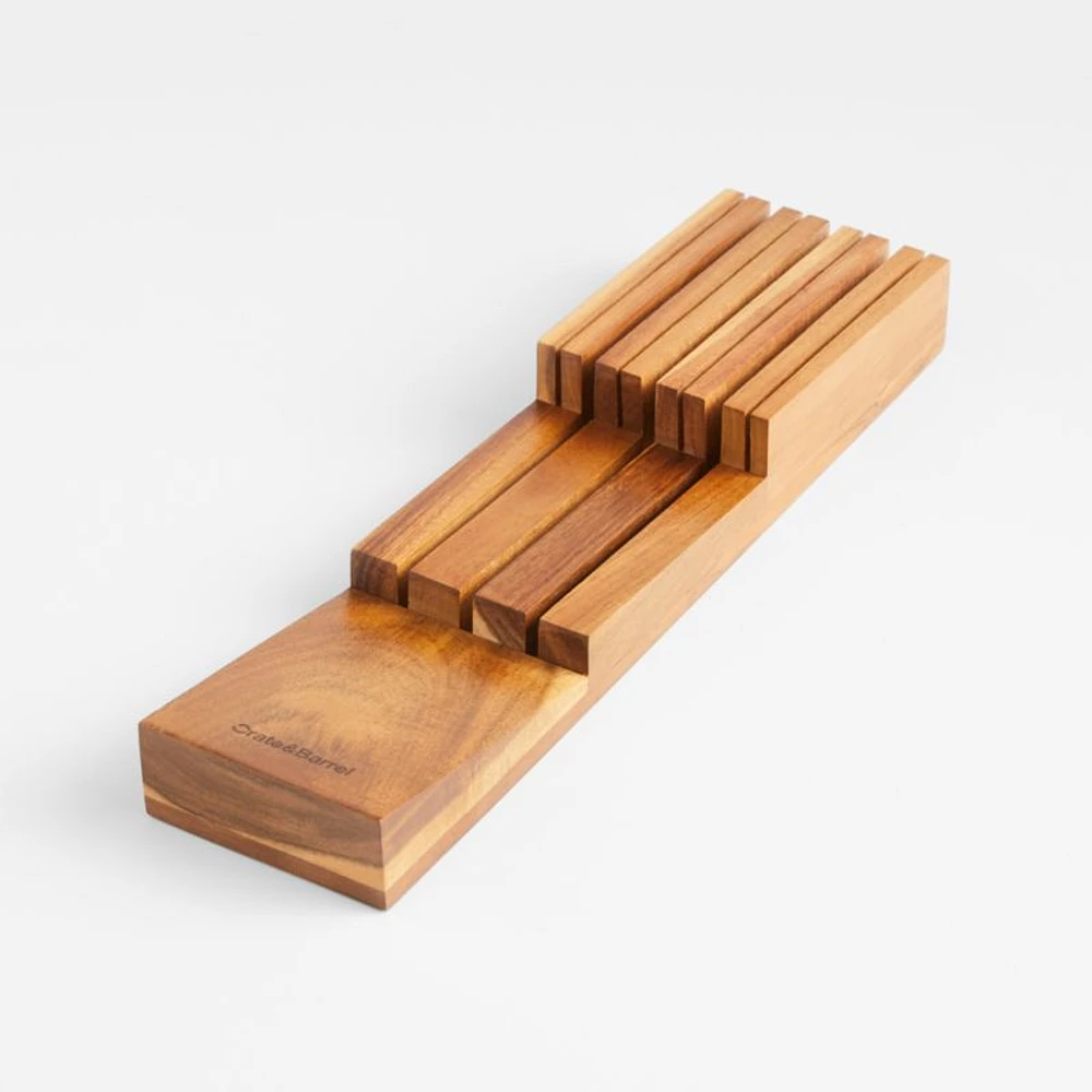 Crate & Barrel -Slot In-Drawer Knife Block
