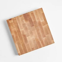 Crate & Barrel Reversible Maple End-Grain Cutting Board 13"x13"x1.5"