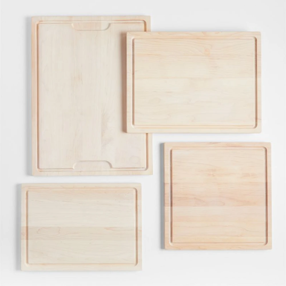 Crate & Barrel Reversible Maple Wood Cutting Board 16"x16"x0.75"