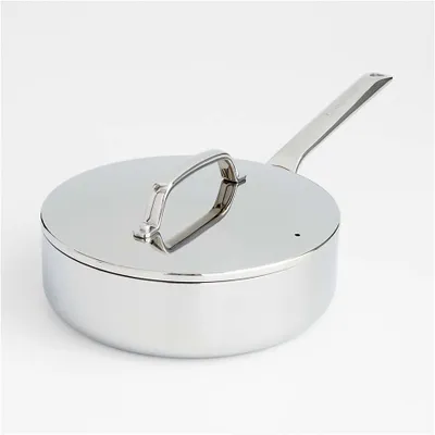 Crate & Barrel EvenCook Core ® 3.25 Qt. Stainless Steel Saute Pan with Lid