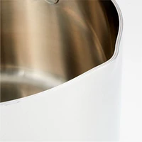 Crate & Barrel EvenCook Core ® 3.5 Qt. Stainless Steel Saucepan with Glass Straining Lid