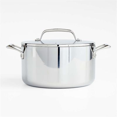 Crate & Barrel EvenCook Core™ 6 Qt Stainless Steel Stockpot