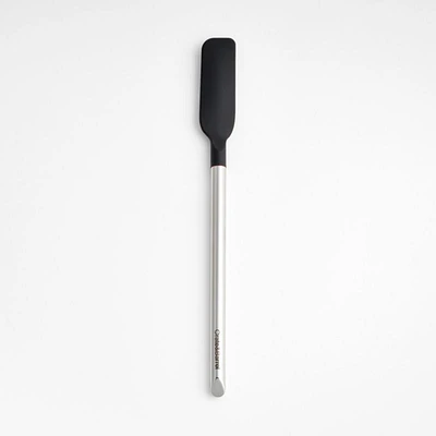 Crate & Barrel Black Silicone and Stainless Steel Jar Scraper