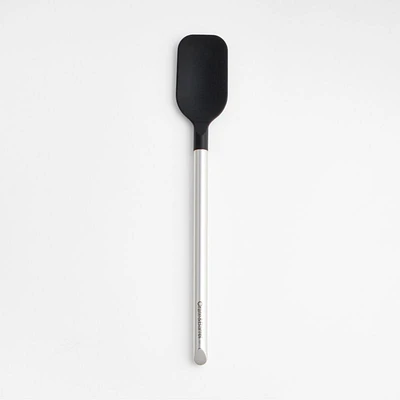 Crate & Barrel Black Silicone and Stainless Steel Spoonula