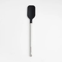Crate & Barrel Black Silicone and Stainless Steel Spoonula