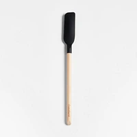 Crate & Barrel Wood and Black Silicone Jar Scraper