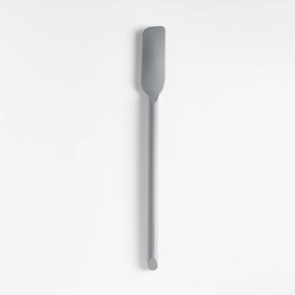 Crate & Barrel Grey Silicone Jar Scraper