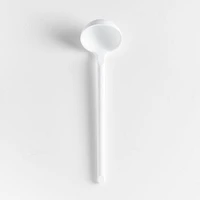 Crate & Barrel White Silicone Ladle