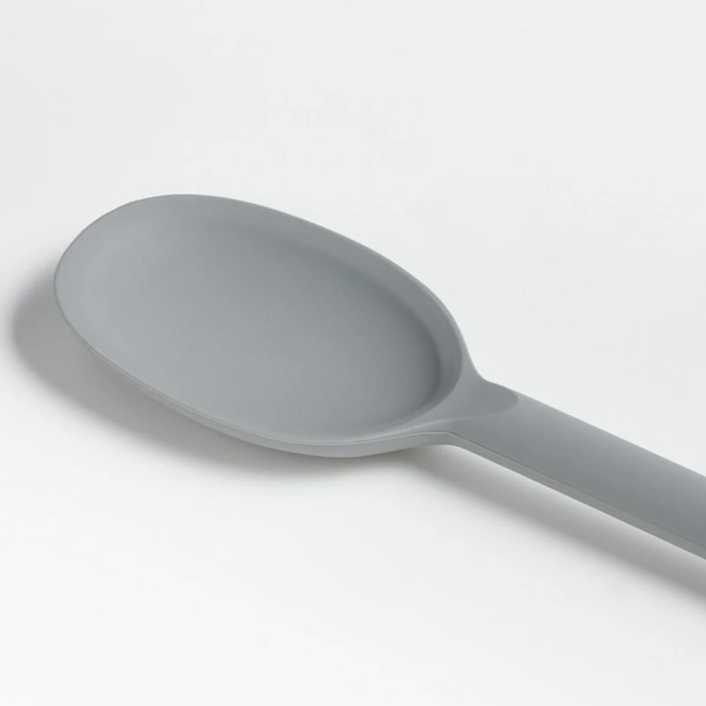Crate & Barrel Grey Silicone Spoon