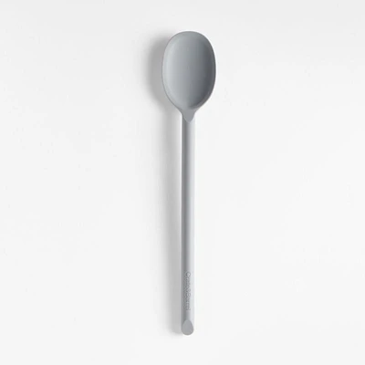 Crate & Barrel Grey Silicone Spoon
