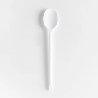 Crate & Barrel White Silicone Spoon