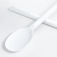 Crate & Barrel White Silicone Ladle