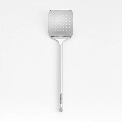 Crate & Barrel Stainless Steel Slotted Turner