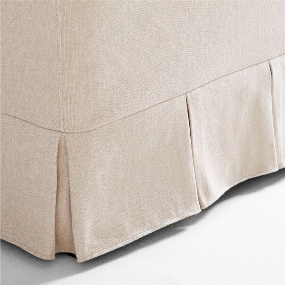 Crawford Slipcovered Chair with Box-Pleated Skirt by Jake Arnold