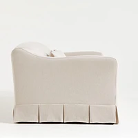 Crawford Grande Slipcovered Sofa with Box-Pleated Skirt by Jake Arnold