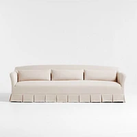 Crawford Grande Slipcovered Sofa with Box-Pleated Skirt by Jake Arnold