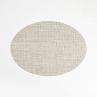Chilewich ® Oval Crepe Neutral Easy-Clean Vinyl Placemat