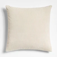 Creste 22"x22" Ivory Throw Pillow with Feather Insert by Athena Calderone