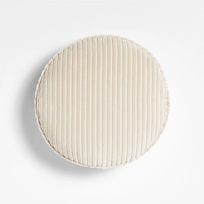 Creste 14 Ivory Pillbox Throw Pillow by Athena Calderone
