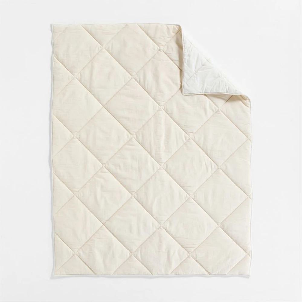 Aire Cotton Crinkle Matelasse Calm Beige Twin/Twin XL Comforter