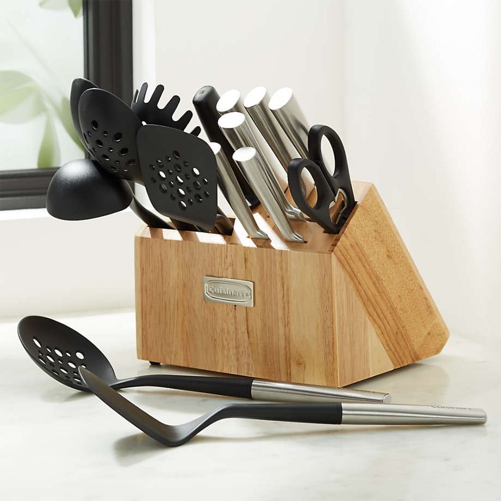 Cuisinart Graphix Stainless Steel 15-piece Knife Block Set, Cutlery Sets &  Knives