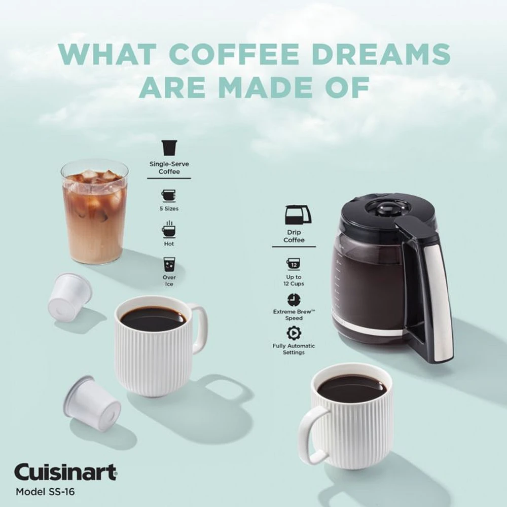 Cuisinart ® Coffee Center ® Stainless Steel 12-Cup Coffee Maker and Single Brewer