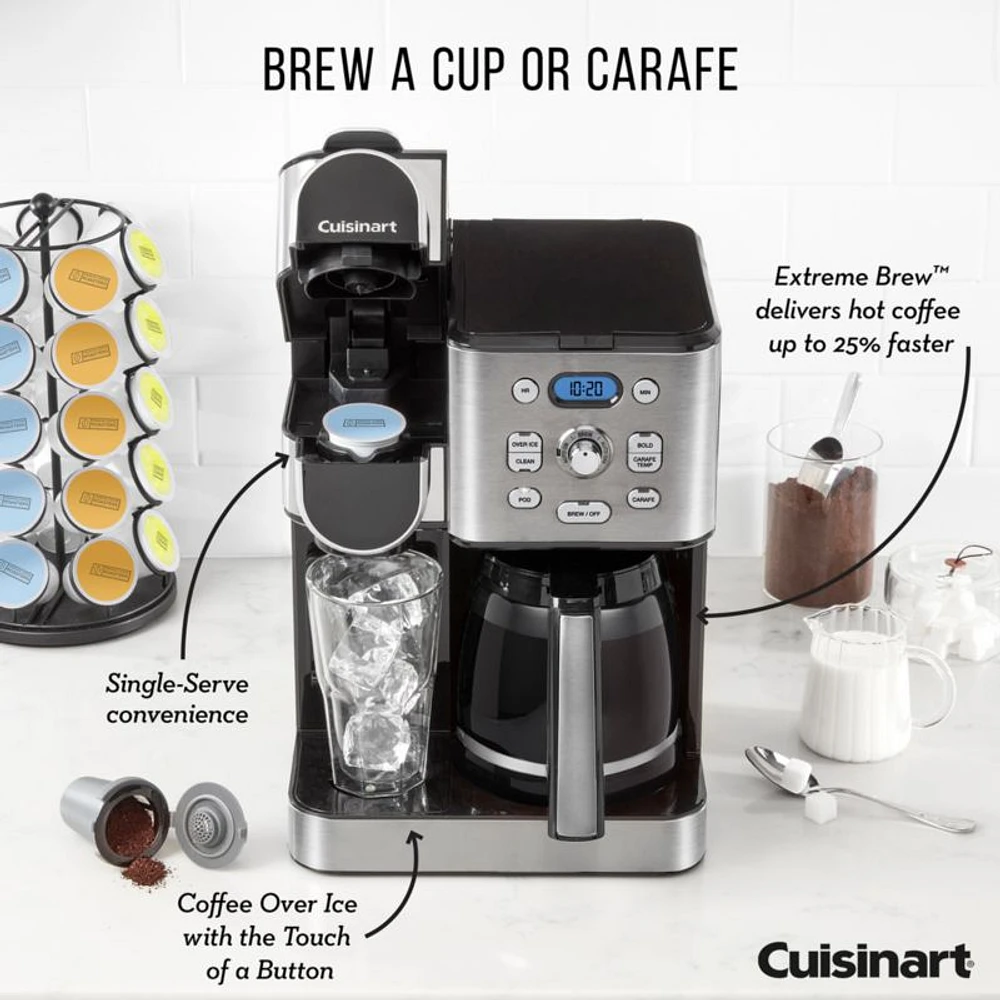 Cuisinart ® Coffee Center ® Stainless Steel 12-Cup Coffee Maker and Single Brewer