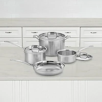 Cuisinart ® MultiClad Pro™ -piece Tri-Ply Stainless Steel Cookware Set