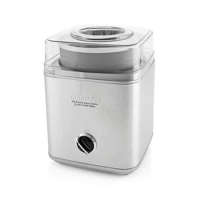 Crate&Barrel Cuisinart ® Pure Indulgence ™ 2-Quart Frozen Yogurt, Sorbet  and Ice Cream Maker