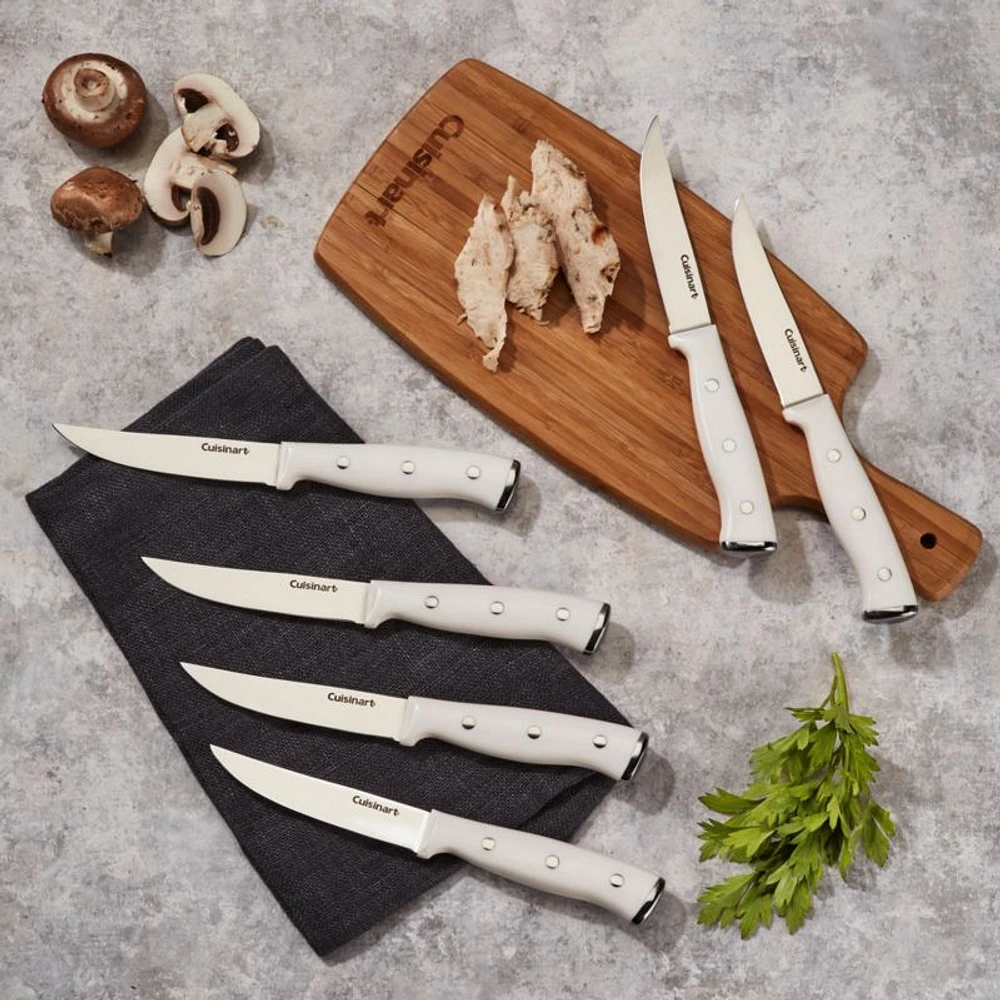 Cuisinart ® White Triple Rivet 6-Piece Steak Knife Set