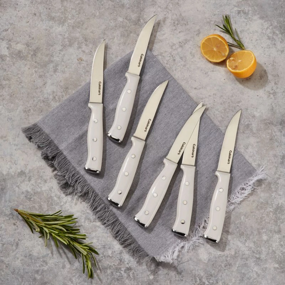 Cuisinart ® White Triple Rivet 6-Piece Steak Knife Set