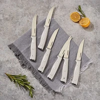 Cuisinart ® White Triple Rivet 6-Piece Steak Knife Set