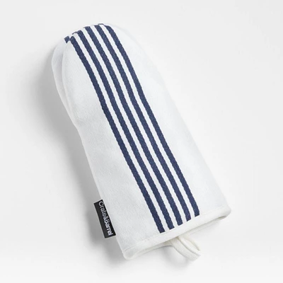 Cuisine Stripe Indigo Organic Cotton Oven Mitt