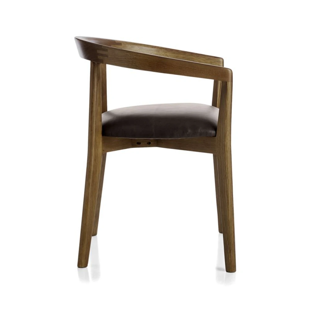 Cullen Shiitake Granite Round Back Dining Chair