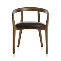 Cullen Shiitake Granite Round Back Dining Chair